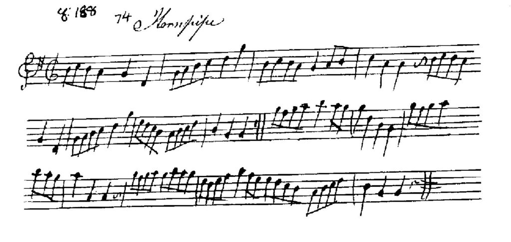 McGahon hornpipe manuscript McGahon Hornpipe manuscript